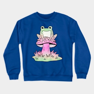 Frog and Mushroom Crewneck Sweatshirt